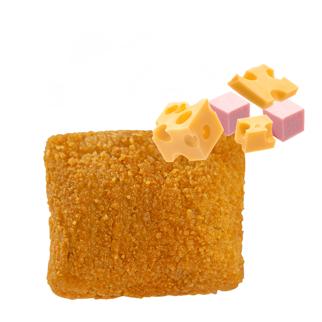  Travesseiro de presunto e queijo 